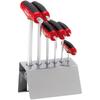 Screwdriver set with T-handle and stand 6-piece